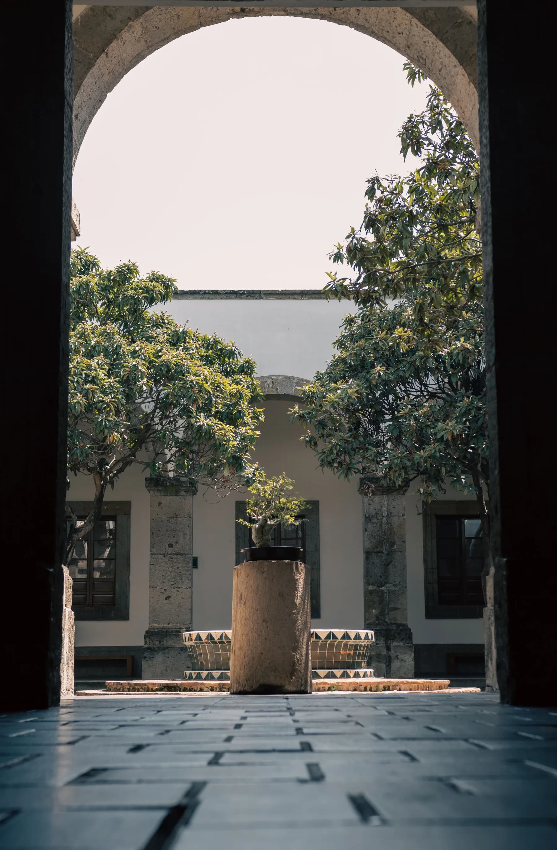 Patio de una finca tapatía en el centro de Guadalajara